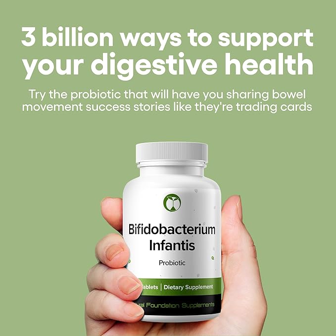 Bifidobacterium Infantis Probiotic Supplement 240 Tablets 3 Billion CFU Probiotics for Men & Women Supports Intestinal Digestive & Gut Health (240, Bifidobacterium Infantis)