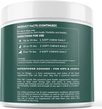 Premium Glucosamine For Dogs – Advanced Hip & Joint Supplement With Glucosamine Chondroitin For Dogs Flexibility, Mobility & Relief – Hip & Joint Supplement With Collagen & MSM – 120 Chews