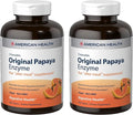 American Health Enzymes Chewable Original Papaya Enzyme 600 Tablets - Pack of 2