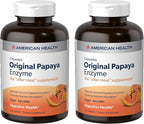 American Health Enzymes Chewable Original Papaya Enzyme 600 Tablets - Pack of 2