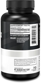 Jacked Factory Creatine HCl Capsules - CON CRET Creatine Pills 750mg - Lean Muscle Growth & Recovery, Boost Strength & Endurance, No Bloating or Cramps - 120 Capsules