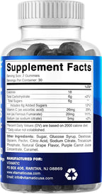 Vitamatic Iron Gummies Supplement for Women & Men - 20mg Serving - 60 Vegan Gummies - Great Tasting Iron Gummy Vitamins with Vitamin C (60 Count (Pack of 3))
