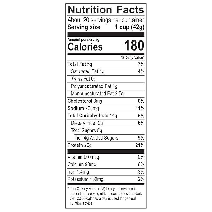 Post Premier Protein Chocolate Almond Cereal, Chocolatey Protein Cereal Flakes with Sliced Almonds, Contains 20g of Protein Per Serving, 30 OZ Box