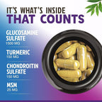 Glucosamine Chondroitin MSM Complex - 3X Strength Joint Support Supplement with Glucosamine Sulfate, Turmeric, Boswellia - For Cartilage, Mobility & Flexibility - Bottled in USA, 240 Capsules