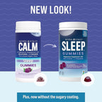 Natural Vitality Sleep Gummies, Magnesium Supplement with Melatonin and L-Theanine, Vegan, Gluten Free, Helps The Body Ease Into Sleep, Blueberry Pomegranate 120 Count (Pack of 2)