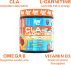 BPI Sports CLA + Carnitine Shredded - Convert Fat Cells Into Energy and Supports Lean Muscle, Boost Metabolism - Non-Stimulant L-Carnitine Supplement - Tropical Mango (14.1 oz. / 50 Servings)