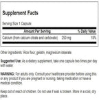 Swanson Calcium Citrate Complex Bone Muscle Nerve Health Blood Pressure Support Mineral Supplement 250 mg Calcium (from Citrate & Carbonate) 100 Capsules