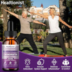1 Pack Glucosamine Chondroitin MSM Liquid Drops, Extra Strength Joint Support Supplement for Adults Men & Women, Quercetin Boswelia, Bromelain, Antioxidant Immune Support (2 Fl oz)