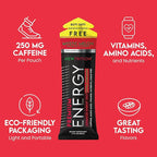 NewTrition® Extra Strength Energy Shots, 1.7 fl oz - 250mg Caffeine with Vitamin B & Amino Acids, Sugar-Free, Zero Calorie Vitamin Energy Drink for Focus & Endurance (Pack of 12, Mystic Melon)