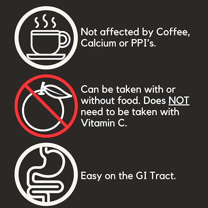 Proferrin ES- 10.5mg of high Absorbing Heme Iron Polypeptide. Made in The USA. 30 Tablets. Easy on The Gut. Not affected by Coffee, Calcium, or PPI's.
