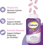 Caltrate 600+D3 Plus Minerals Calcium and Vitamin D Supplement Tablets, Bone Health and Mineral Supplement for Adults - 60 Count