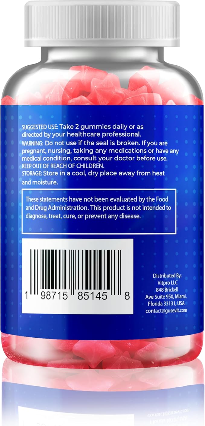 Resveratrol Gummies - Sugar Free, Natural Raspberry Watermelon Flavor, Powerful Antioxidant, Anti-Aging & Immune Support - Vegan Friendly & Gluten Free