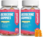 2 Pack Berberine Gummies -1200mg Berberine Supplement with Ceylon Cinnamon for Metabolism and Energy Support, Vegan Gelatin-Free-120 Count