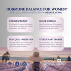 11-in-1 Hormonal Balance, Relief for Menopause Symptoms, Helps Reduce Hot Flashes, Night Sweats, and Mood Swings, Clinically Proven Ingredients, Natural PMS Support, Made in USA, 3rd Party-Tested