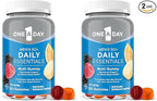 ONE A DAY Men’s 50+ Daily Essentials Multivitamin Gummies, Multivitamin for Men Over 50, Fruit Medley Flavor, 120 Gummies,(Pack of 2)