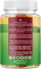 Plant Based Kids Multivitamin Gummies - Multivitamin for Kids Immune Support with Vitamins A, C, D3, E, B6 & B12, Zinc & Iodine - Children's Vitamins Chewable Formula for Strong Health - 90 Count