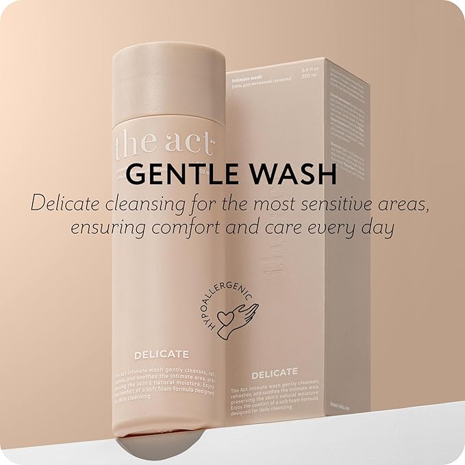 The Act Feminine Wash for Women - Gentle pH-Balanced Cleanser for All Skin Types, Including Sensitive Skin - Daily Comfort and Freshness, 6.8 fl oz