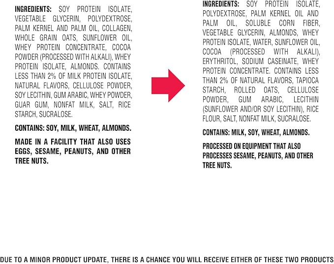 Atkins Chocolate Chip Granola Protein Bar, High Fiber, Low Sugar, 17g Protein, 3g Net Carb, High Protein Bars, Keto Friendly, 12 Count