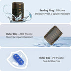 Weekly Pill Organizer 4 Times a Day, 7 Day Pill Box 4X, Portable for Travel Pill Case for Pills/Vitamin/Fish Oil/Medication/Supplements (4x7 Black+Rainbow)