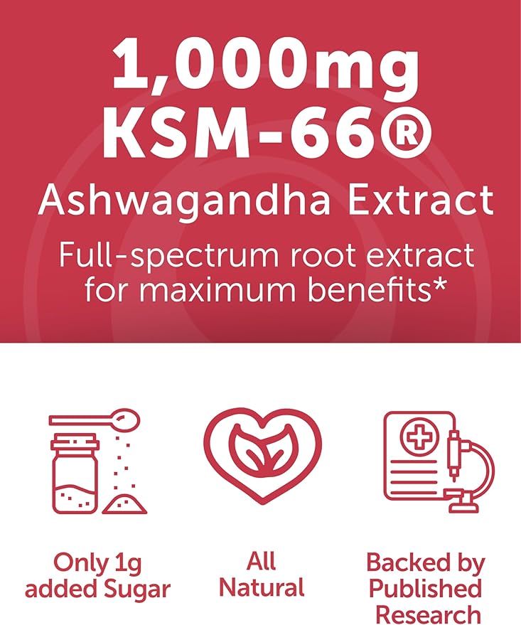 Lunakai USA Made KSM-66 Ashwagandha Gummies for Women & Men – Daily Vegan Supplement for Stress, Mood & Sleep Support, 60ct