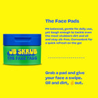 JB SKRUB The Face Pads - Kids, Tween Boys & Teens Acne Cleansing Pads for Cool Confidence - Say Goodbye to Greasy Skin and Hello to Freshness - 40 Cleansing Wipes, Single Pack