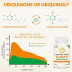 Besibest 1000mg Liposomal CoQ10 Ubiquinol, 120 Vegan Softgels, High Absorption Ubiquinol CoQ10 Supplement, Active Antioxidant Form of Coenzyme Q10 for Heart Function & Energy Production