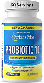 Probiotic 10 with Vitamin D to support immune function* 120 count by Puritan's Pride