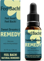 Feel Bach! Sweet Dreams #4 Remedy - Natural Homeopathic Flower Essences for Nighttime - Overcome Early Morning Wakeups - Vegan, Gluten & Sugar-Free, Non-Habit Forming, 20ml (0.7 fl oz)