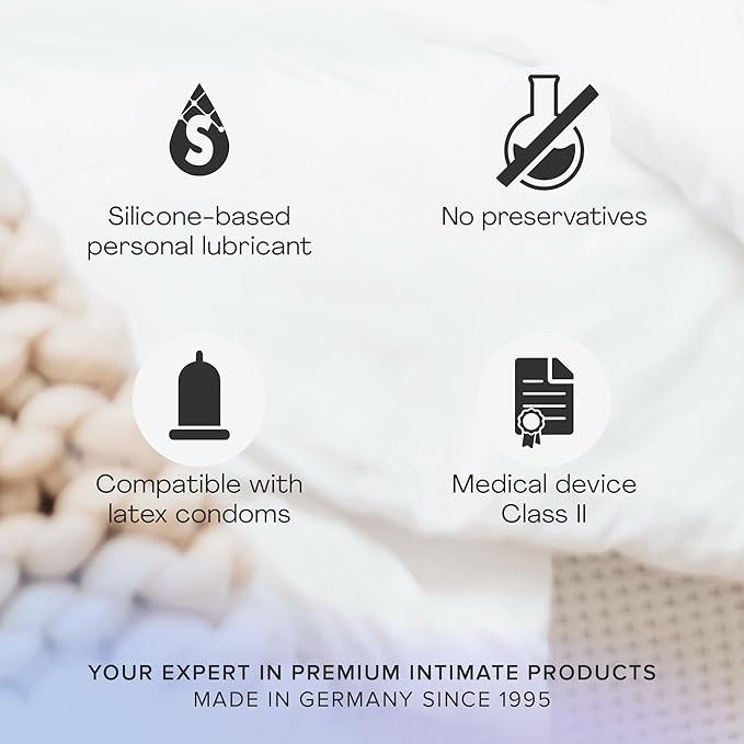 pjur med Premium – Top-Grade Silicone-Based Lubricant for Dry & Sensitive Mucous Membranes, No Preservatives, Extra Long-Lasting, 3.4 oz / 100 ml