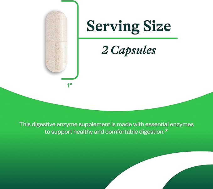 Seeking Health Digestive Enzymes- Enzymes for Protein, carbohydrates, fats, Lactose, and starches to Support Healthy Digestion- 60 Capsules