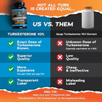 eFlow Nutrition Turkesterone Supplement for Men [Highest Purity] + Cyclodextrin for High Absorption - Increase Stamina, Lean Muscle Growth & Recovery, Boosts Drive - 3rd Party Tested (60 Capsules)