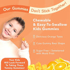 Kids Focus Gummies – Saffron, Magnesium Glycinate, L-Theanine & Inositol Supplement for Kids & Teens – Focus, Attention & Calm – Vegan, Sugar-Free, Non-GMO