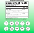 wholier Peppermint Oil, Ginger Root Oil for Bloating Relief, Nausea Relief, Upset Stomach Relief + Gut Health. Daily Herbal Supplement. Peppermint Stomach Soother. (60 Vegan Capsules) Glass Bottle