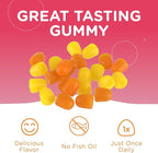 Zahler - Chapter One Omega 3 Gummies for Kids (60 Count) - No Fish Oil, Kosher, with Omega 3-6-9, EPA & DHA