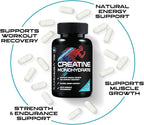 Creatine Monohydrate 3000mg Per Serving - 3X Strength Micronized Creatine Powder - Supports Lean Muscle, Strength, Energy, & Endurance - All Natural Supplement, Non-GMO, Bottled in USA - 60 Capsules