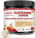 ZEBORA Glucosamine for Dogs - Joint Supplement for Dogs - Glucosamine Chondroitin, MSM, Omega-3, Collagen, Dog Hip and Joint Pain Relief, Support Mobility, Cartilage for Small & Large Breeds, 270g
