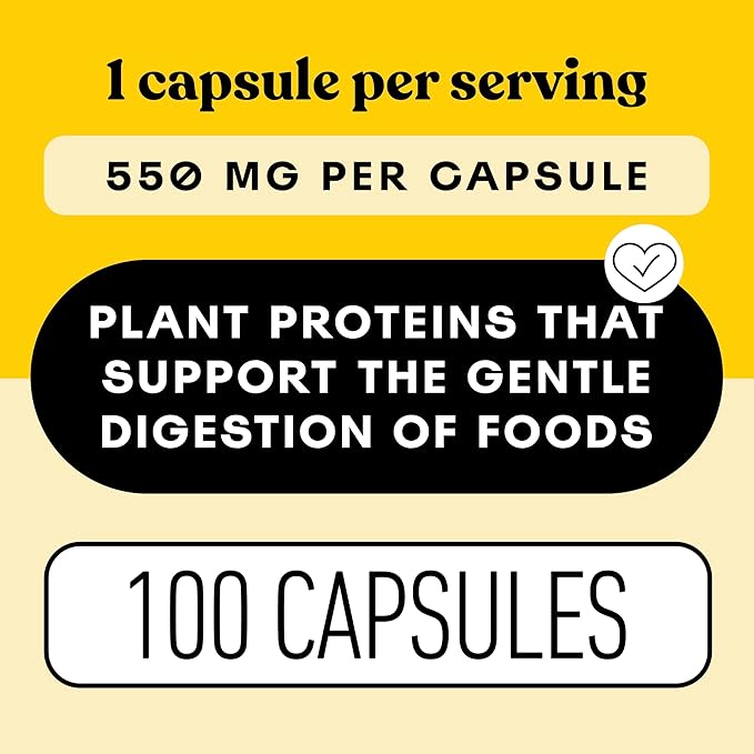 Complete Natural Products Digestive Enzyme Capsules, 550mg, 100ct | Plant-Based Formula, Organic Capsule Shell, Supports Digestive Balance & Nutrient Absorption