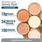 WonderSlim Meal Replacement Shake, Variety Pack, 15g Protein, 24 Vitamins & Minerals, Gluten Free (7ct)