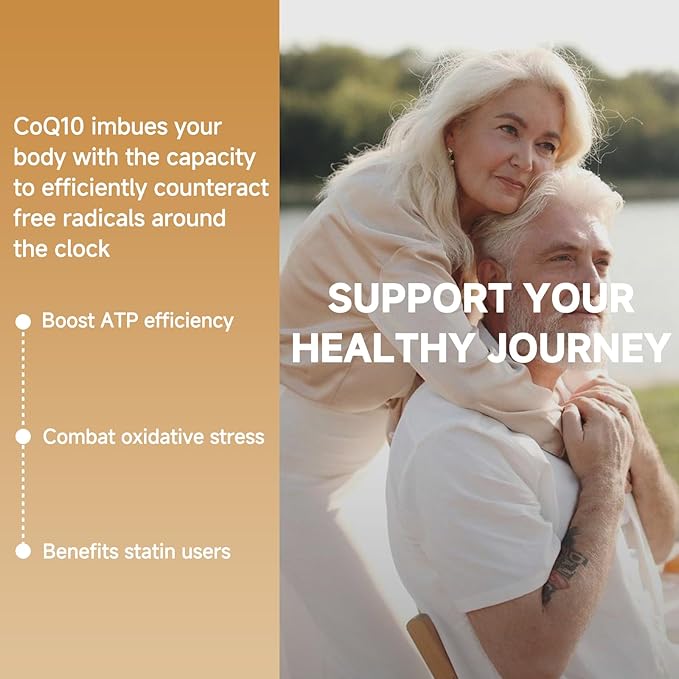 Ubiquinol CoQ10 400mg Softgels with Vitamin E & Omega-3, Max-Absorption Coenzyme Q10, Powerful Antioxidant, Supports Heart Health & Energy-Production,120 Count, Non-GMO