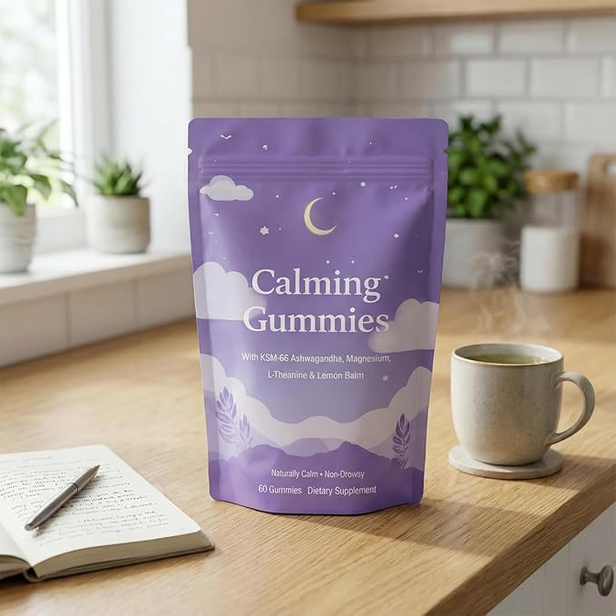 IRMI Calming Sleep Gummies with Ashwagandha, Magnesium, L-Theanine & Lemon Balm, 60 Gummies