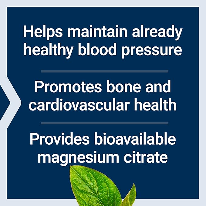 Life Extension Magnesium Citrate 100 mg Vegetarian Capsules, Blue, 100 Count