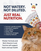 Cat Treats Lickable | Grain-Free Cat Food Toppers, High Protein | Creamy Puree Squeeze Ups with Vitamin E & Taurine, Digestible Formula | 0.5 oz. Each Tube, Chicken & Seafood Mix Variety | 20 Tubes