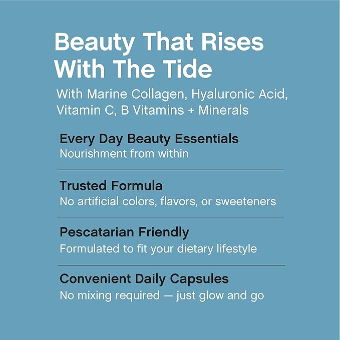 NeoCell Marine Collagen Peptides Capsules | 300 Pills | with Hyaluronic Acid | Plus Vitamin C | Superior Absorption Bio-Peptides for Women and Men | Premium Formula Supplement