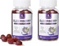 120 Gummies Sambucus Elderberry Gummies - Immune Support for Adults and kids 4+ 5 in 1 with Vitamin C, Zinc, Yeast β-glucan, Probiotics Complex, Nature Elderberry Supplement, Non-GMO, Gluten Free