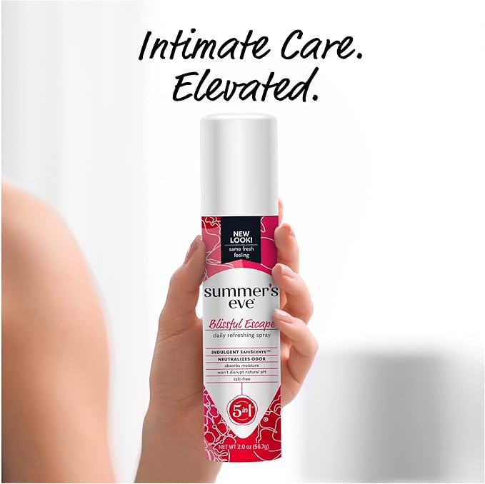 Summer's Eve Blissful Escape Daily Refreshing Feminine Spray, 2 oz (Pack of 2)