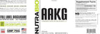NutraBio Arginine AKG Workout Supplement Powder, 500g – Helps Support Lean Mass Gains, Boost Nitric Oxide, and Enhance Muscle Growth