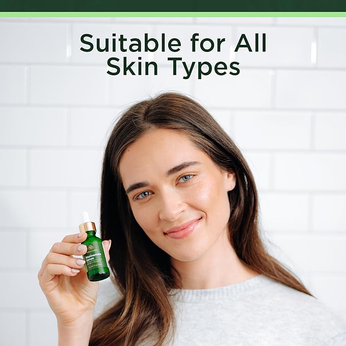 Tree of Life Beauty Niacinamide Vitamin B3 Serum, Hydrating Face Oil for Dark and Age Spots, Tightens Pores, Facial Serums for Sensitive Skin with Hyaluronic Acid and Vitamin E, 2 Fl Oz