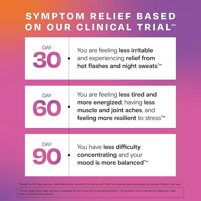 Amberen Perimenopause, Peri-Menopause Multi-Symptom Relief, Vitamin B, Vitamin E & Antioxidants Supplement, Clinically Shown to Help Support Hormone Balance, Hot Flashes & Night Sweats, 60 Count