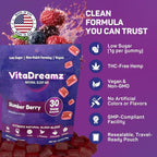 Premium Melatonin Sleep Gummies | Advanced Nighttime Blend with GABA, L-Theanine & Chamomile | Slumber Berry Vegan Gummies for Calm Relaxation & Restful Sleep | 30 Count
