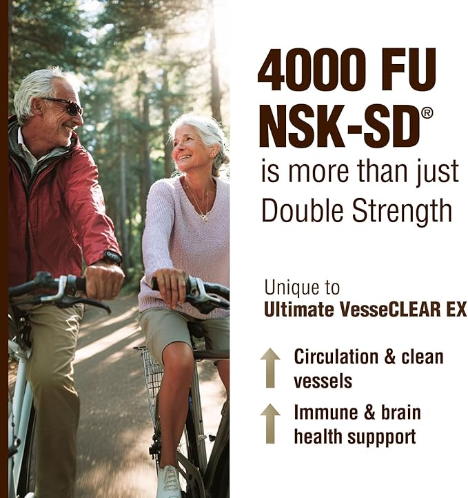 LABO Nutrition Ultimate VesseCLEAR EX Nattokinase NSK-SD 4000FU & Elastin F, Vessel Circulation & Brain Health Support, Japanese Supplement Shelf Stable Acid Resistant DRCaps Delayed Release Capsules